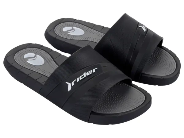 Rider Rush Slide 12511-BN357 Pánske šľapky čierno / šedé 45-46