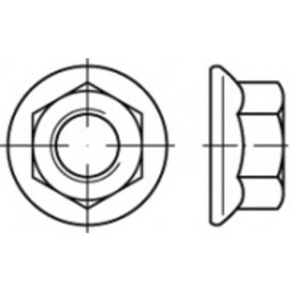 TOOLCRAFT TO-5391279 šesťhranné matice M5 ocel glavanizované zinkom 1000 ks; TO-5391279