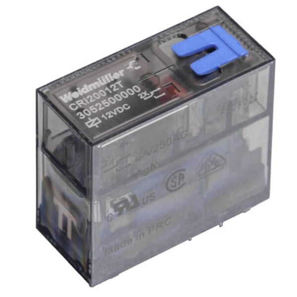 Weidmüller CRI10048T Miniatúrne priemyselné relé, 48 V/DC, 16 A, 1 prepínací, 10 ks; 3052370000