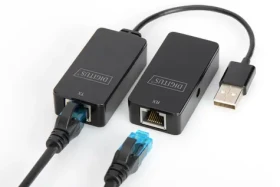 Digitus DA-70141 čierna / USB 2.0 extender / Cat5/5e/6 / do 50 m (DA-70141)