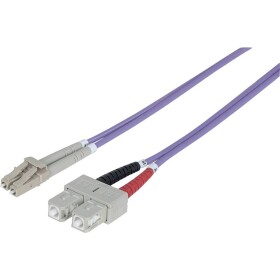 Intellinet 750929 optické vlákno LWL prepojovací kábel [1x zástrčka LC - 1x zástrčka SC] 50/125 µ Multimode OM4 2.00 m; 750929