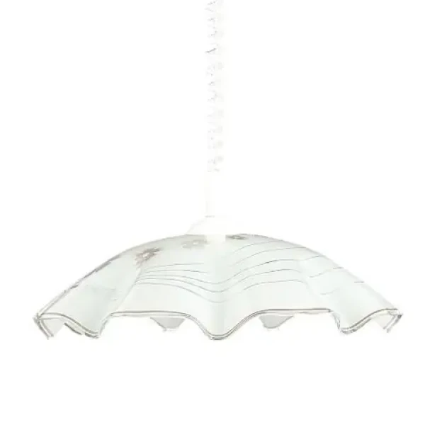 Luxera LYRA GLASS závesné svietidlo E27 biela / 60W (SKL000385520)