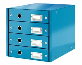 Leitz Clickamp;Store WOW (4 zásuvky) Zásuvkový box modrá (60490036)