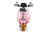 Mamido Detský elektrický skúter Vespa 2x35W s kufríkom ružový
