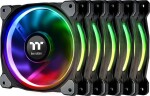 Thermaltake Riing PLUS 14 RGB čierna 5ks / Ventilátor / 140 mm / Hydraulic Bearing / 1400 RPM @ 27.2 dB / 63.19 CFM (CL-F057-PL14SW-A)