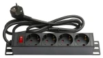 Good Connections 19" PDU čierna / PDU / 1U / 4X zásuvka / 16 A / 1,8 m (GC-N0075)