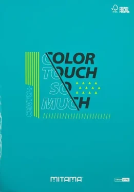 Mitama Color Touch tyrkysová / Zošit / A4+ / Linkovaný / 52+2 listov (62172-90128)