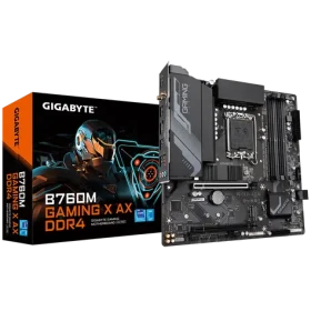 GIGABYTE B760M GAMING X AX DDR4 / B760 / LGA 1700 / 4x DDR4 / PCIEx16 / 1x 2.5GLAN / mATX (B760M GAMING X AX DDR4)
