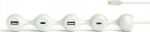Lexon Lexon Peas Hub C Adapter Hub 2xUSB + 2xUSB-C white/white LD150W