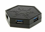 SilverStone EP01B 4-port USB hub čierna / 4x USB 3.0 (SST-EP01B)