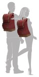 Batoh na notebook Enrico Benetti Santiago 46162 Burgundy
