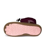 Dievčenské zimné barefoot topánky s membránou Bugga RUBA Fuchsia B00197-07 - 33