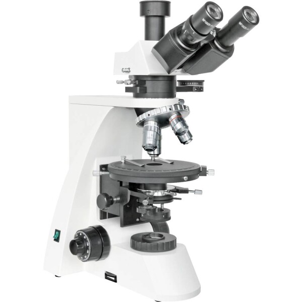 Bresser Optik Science MPO 401 Mikroskop, trinokulárny polarizačný mikroskop, 1000 x, spodné svetlo, 5780000; 5780000