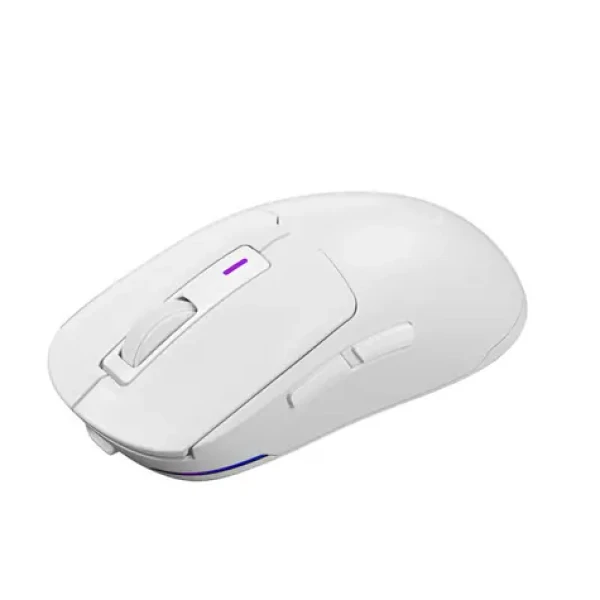 LORGAR MSA10W biela / bezdrôtová herná myš / USB-C / 2.4GHz / Bluetooth 5.3 / 12000 DPI (LRG-MSA10W-WH)