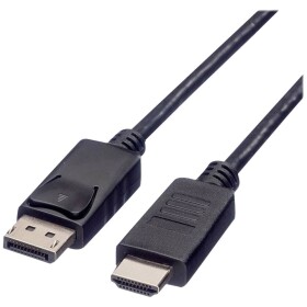 Roline green DisplayPort prepojovací kábel Konektor DisplayPort, Zástrčka HDMI-A 2.00 m čierna 11.44.5781 tienený, bez halogénov, krytie TPE Kábel DisplayPort; 11.44.5781