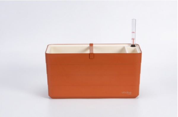 Plastia Samozavlažovací truhlík Berberis terakota/slonová kosť 40 cm
