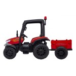 Mamido Detský elektrický traktor BLAST s prívesom 2x200W červený