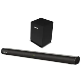 AKAI ASB 20CSW čierna / Soundbar 2.1 Subwoofer / 80W / Bluetooth / USB / HDMI / AUX (4905192534165)