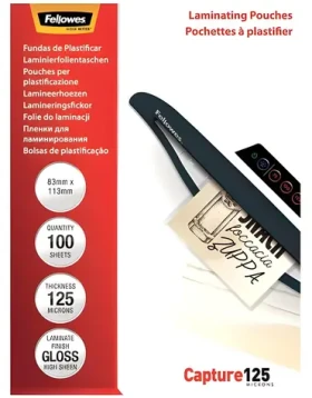 Fellowes Capture 83x113 mm / Laminovacie fólie / 125 mic / lesklá / 100 ks (5307101)