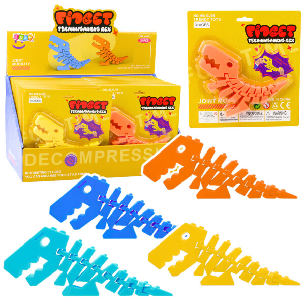 Mamido Skladací dinosaurus antistresová hračka 3D