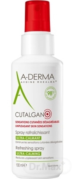 A-DERMA Cutalgan ultra-upokojujúci sprej 100 ml