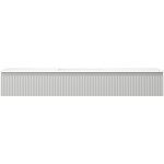 MEXEN/S - Rivel kúpeľňová skrinka 160 cm s umývadlom Otis, 1 šuplík, reliéf, šedá mat/biela mat 91A20-16023-1-BF62-W18M01