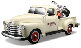 Maisto Harley-Davidson Custom 1950 Chevrolet 3100 Pickup + 2001 FLSTS Heritage Springer