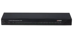 Lindy HDMI splitter 16 portov čierna / HDMI splitter / 4K 60Hz / HDCP 2.2 / 16x HDMI výstup (38239)