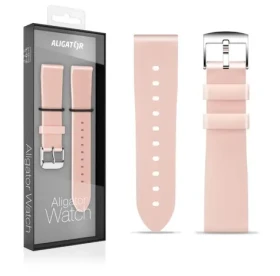 Aligator Remienok silikónový 18mm / ružový (18AW0002)