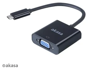 Akasa AK-CBCA03-15BK čierna / Redukcia USB-C - VGA (AK-CBCA03-15BK)