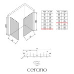 CERANO - Sprchová zástena Walk-in Crystal TL/P - 8 mm - bezvzperový systém - zlatá, transparentné sklo - 160x120x200 CER-8050BD5638
