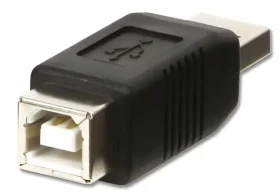 Lindy USB AB čierna / Adaptér / USB-A / USB-B (71231)