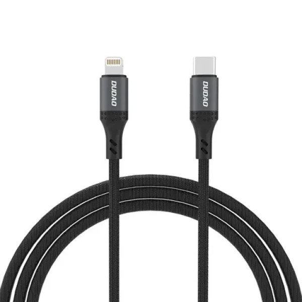 Dudao Dátový kábel L3CL / USB-C / Lightning 30W / 2 m / čierna (181524)