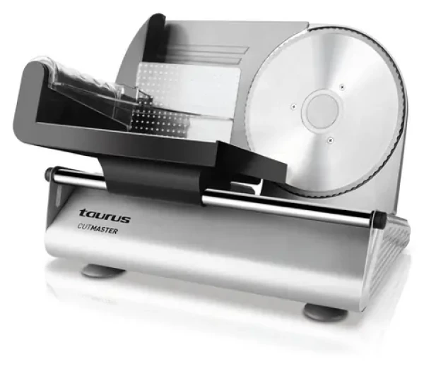 Taurus Cutmaster čierna / Kuchynský krájač / 150 W / nerezový nôž O19 cm / 1-15 mm (915511000)