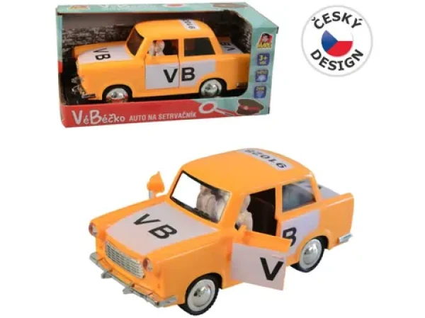 Made 91028 - Auto retro VéBéčko na zotrvačník 17 cm