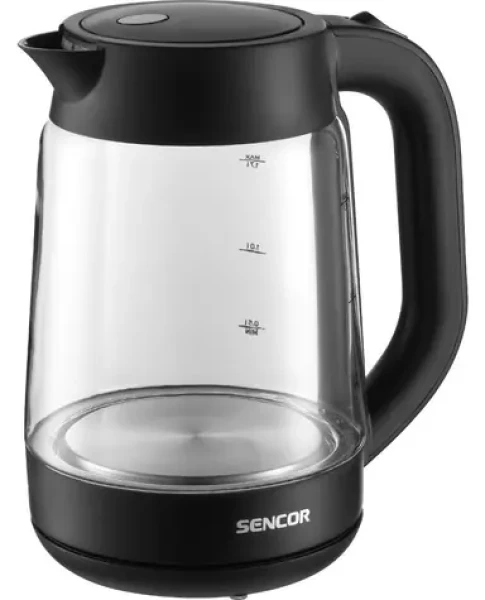 Sencor SWK 1786BK čierna / Rýchlovarná kanvica / sklenená / 2200W / 1.7L