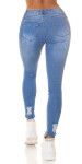 Sexy Highwaist Skinny Jeans in Used-Look denimblue S