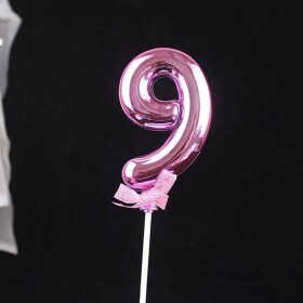 Rúžový zápich do torty číslo 9 - Cakesicq - Cakesicq