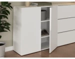 Úložná skrinka/botník Oreso 76 cm, biela%