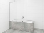 Vaňová zástena SAT Walk-In Xmotion 150x117,5 cm chróm SATWIXMVZ150 SATWIXMVZ150