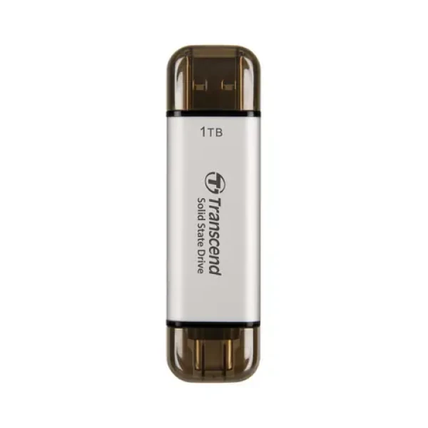 Transcend TS1TESD310S Externý SDD 1TB Strieborná / USB-C 3.2 Gen 2 / R: 1050MBs / W: 950MBs (TS1TESD310S)