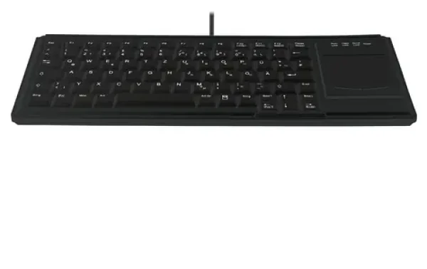 Contour ACTIVE KEY Industry 4.0 čierna / Klávesnica s touchpadom / IP68 / QWERTZ DE / USB (AK-4400-GU-B/GE)