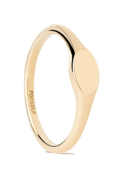 PDPAOLA Originálny pozlátený prsteň Oval Mini AN01-C46 54 mm