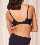 Dámska moderná čipkovaná+bavlnená podprsenka WP EX - BLACK - black 0004 - TRIUMPH BLACK 75C