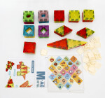 Mamido Mamido Farebná magnetická stavebnica 102 dielikov MT1516