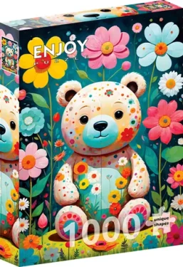 ENJOY Puzzle Kvetinový medvedík