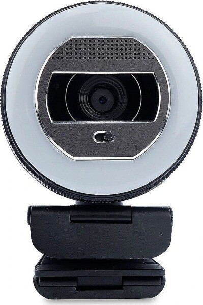 Terra TERRA Webcam Halo mit LED-Lichtkranz (C1868pro) und Privatschieber Full-HD, Auto Focus, Stereo Mic, Privacy Slider