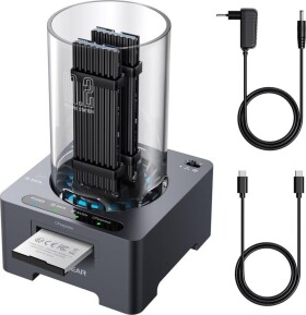 Graugear Graugear Docking + Kartenleser für 1x M.2 NVMe, 1x M.2 NGFF, 1x CF-Express