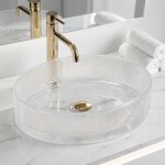 REA - Umývadlo na dosku Mirella Transparent REA-U3525