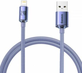 Baseus CAJY000005 Kábel USB-A (M) - Lightning (M) 1.2 m fialová (CAJY000005)